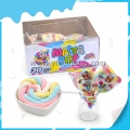 Кръгла маршмелоу с цвят Malva pop микс 