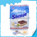 Шоколадови вафлени бисквити с вкус на сметана 